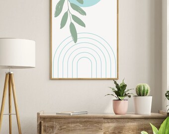 Geometric Print | Printable Wall Art | Abstract Minimalistic Poster | Digital Download | House Decor