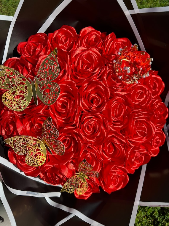 Eternal Rose Bouquet - Etsy Eternal Rose Bouquet - Etsy