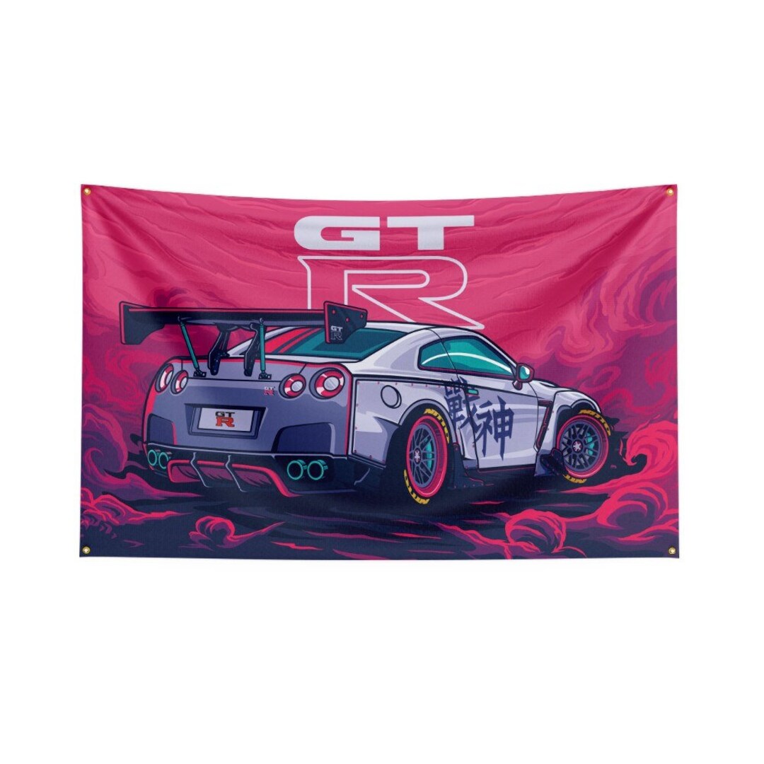 JDM Car Art Racing Decor 3x5ft Car Posters Car Art Gift for Etsy