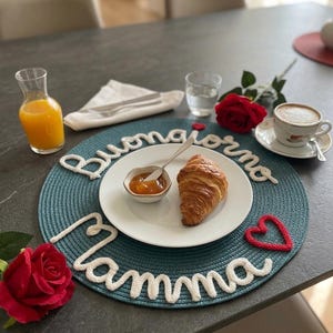 Tovaglietta personalizzata con nome – Idea regalo compleanno, tovagliette famiglia regalo maestre fine anno scolastico