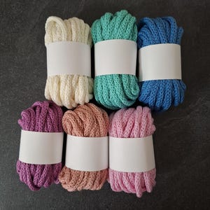 Filato Tubolare Tricotin al Metro • Filo in Cotone per Decorazioni Personalizzate • Scelta Colori Artigianato Handmade