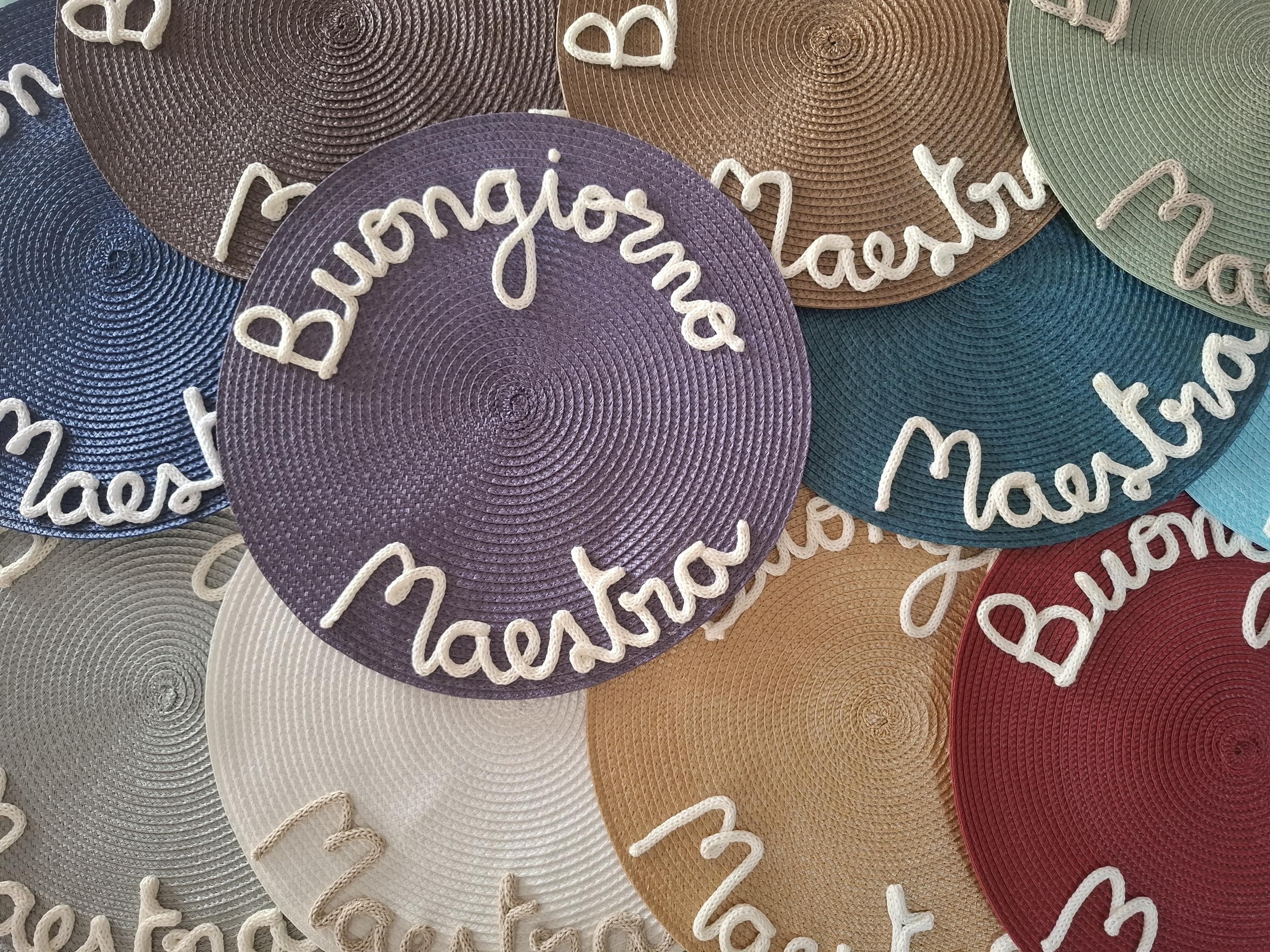Personalized Placemat Name Tricotin Personalized Gift Birthday Gift for him Gift for her Event Personalized Placemats