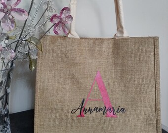 Borsa in juta personalizzata festa della mamma