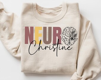 Custom Neurologist Shirt, Neurologist Sweatshirt, Gift for Neuro Nurse, Brain Anatomy Shirt, Retired Neuro Shirt, Neuro Nurse Practitioner.