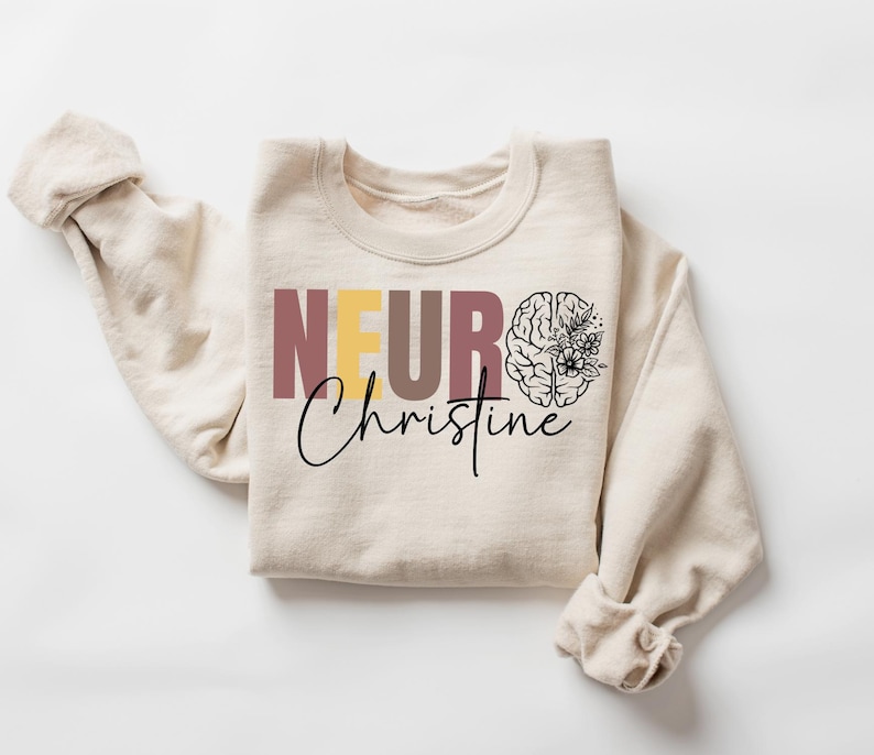Custom Neurologist Shirt, Neurologist Sweatshirt, Gift for Neuro Nurse, Brain Anatomy Shirt, Retired Neuro Shirt, Neuro Nurse Practitioner. image 1