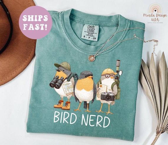 Bird Watcher Sweatshirt, Bird Nerd Comfort Colors Shirt, Bird Lover Shirt, Funny Bird Watcher Shirt, Gift for Bird Nerds, Nature Lover Shirt