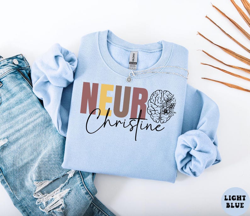Custom Neurologist Shirt, Neurologist Sweatshirt, Gift for Neuro Nurse, Brain Anatomy Shirt, Retired Neuro Shirt, Neuro Nurse Practitioner. image 4