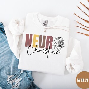 Custom Neurologist Shirt, Neurologist Sweatshirt, Gift for Neuro Nurse, Brain Anatomy Shirt, Retired Neuro Shirt, Neuro Nurse Practitioner. image 6