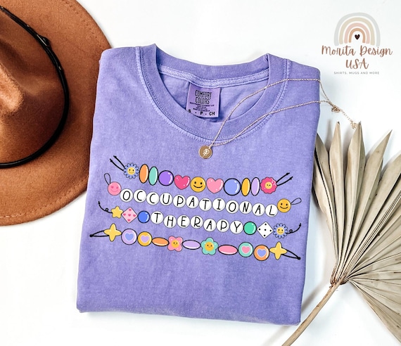 Comfort Colors® Occupational Therapy Shirt, Charmed to Treat You Rainbow OT Tee, Pediatric Therapist T Shirt, Cute OT Appreciation Gift
