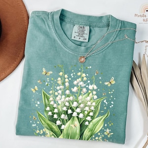 May Birth Month Shirt, Lily of the Valley Flower Shirt, Lily of the Valley Flower Shirt Ideal for Nature and Lily of the Valley Lovers.