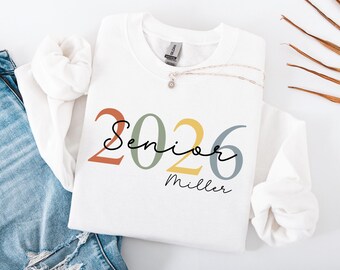 Comfort Colors Trendy Senior 2026 Gift, Coquette Class of 2026 Shirt, Class of 2026 Gift for Senior Mom, High School Grad Sweater.