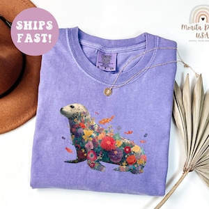 Seal Beach Shirt, Coastal Seal Shirt, Seal Shirt for Beach Moms, Floral Seal Family Shirt, Sea Seal Sweater, Shirt for Seal Lovers.