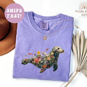 Seal Shirt for Beach Moms, Seal Beach Shirt, Coastal Seal Shirt, Floral Seal Family Shirt, Sea Seal Sweater, Shirt for Seal Lovers.