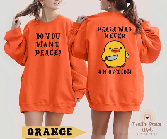 Halloween Duck Shirt, Funny Killer Duck Sweatshirt, Halloween Goose Sweatshirt, Halloween Gift for Duck Lovers, Funny Halloween Shirt.