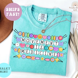 Comfort Colors® Movement Is Medicine Physical Therapist Shirt, PT Graduation Gift, Physical Therapy Tee, Medical Appreciation Top Gift. image 4