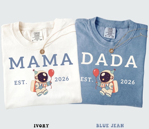 Comfort Colors® First Birthday Space Shirt, Family First Birthday Astronaut Tee, Space-themed Mom and Dad Shirts, Space Toddler Birthday Tee