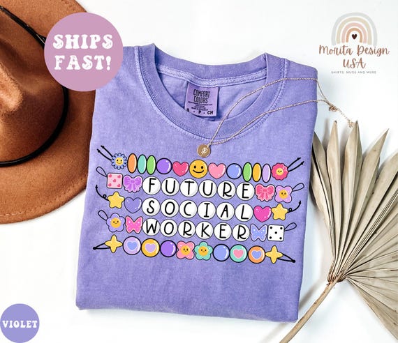 Future Social Worker Shirt Comfort Colors®, MSW Student Gift, Social Work Graduation Tee, School Social Worker Gift Women, Social Work Team.