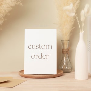 Custom invitation