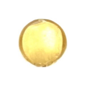 Gold Murano Glass Lentil 17mm Puffy Disk Venetian Glass Bead