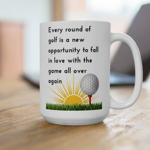 Golf 15oz Ceramic Mug, Golf Gifts For Men, Golf Coffee Cup, Golf Coffee Mug, Golf Lover Gift, Golfing Mug, Golfing Gifts, Golfing Coffee Cup