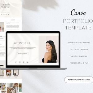 UGC Portfolio Template Canva | UGC Website Template | Minimal Neutral Portfolio | UGC Starter Kit | Content Creator Portfolio