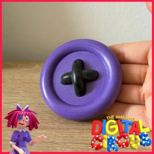 Ragatha ögonknapp rekvisita med 3D-tråd Den fantastiska digitala cirkusen cosplay-tillbehör 3D-tryckt dockdräkt ögonrekvisita av Equinoxeshop