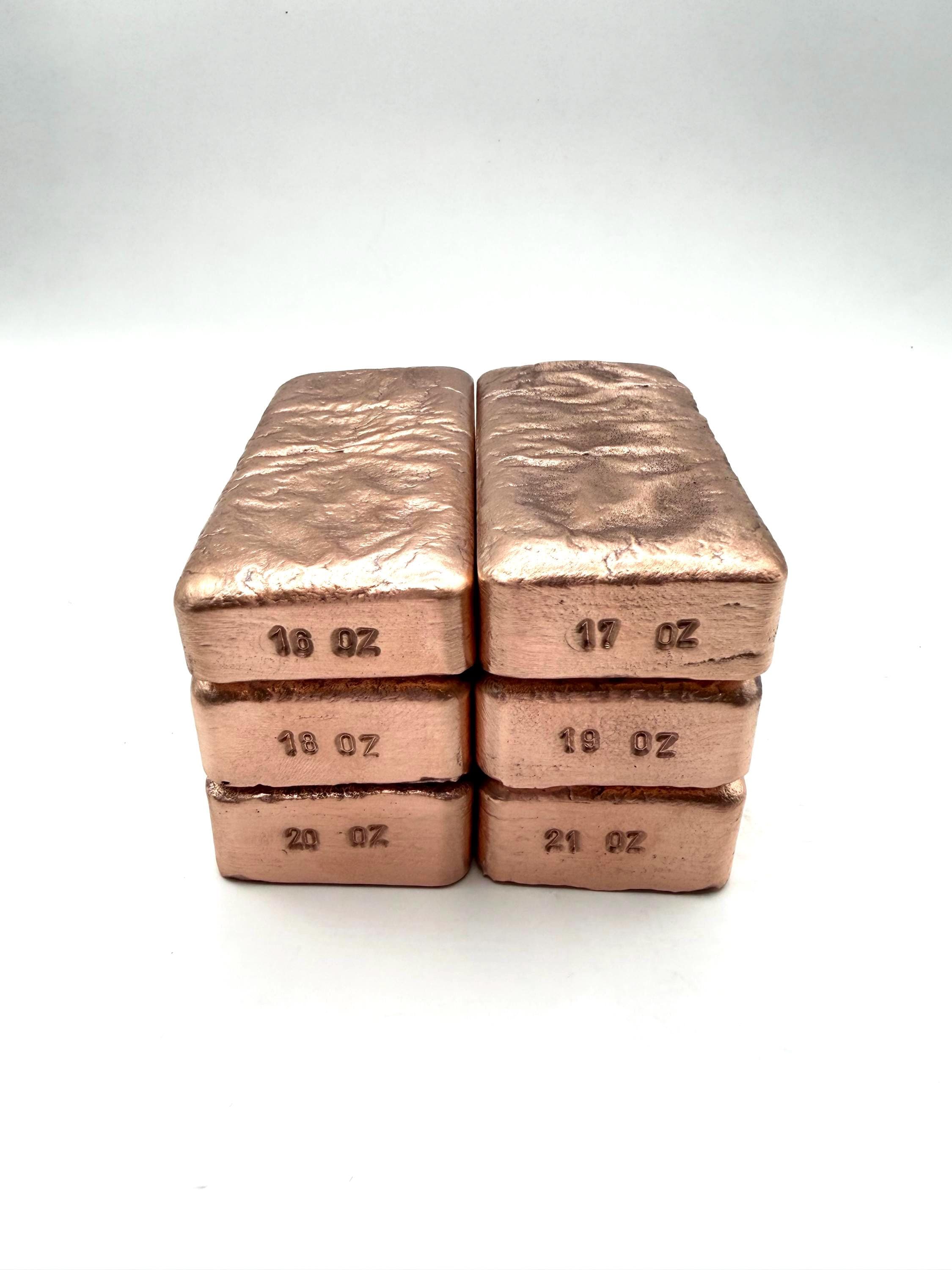 Hand Poured .999 Fine Copper Ingot Bar – 1 Pound+ Pure Copper - Etsy