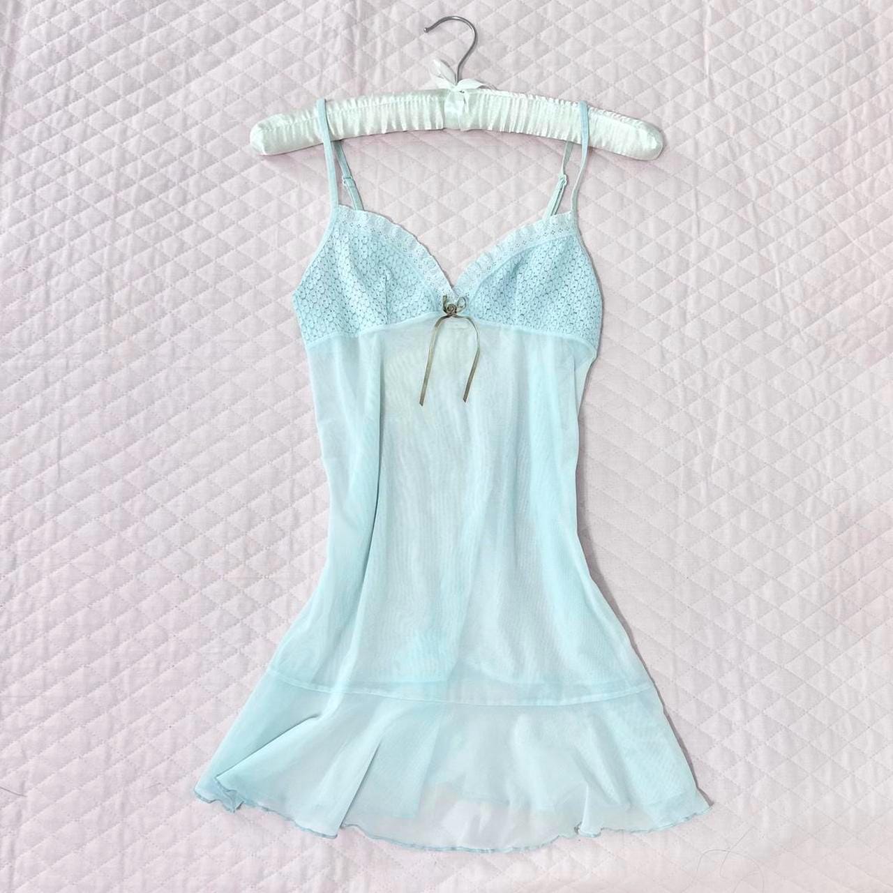 Victoria Secret Blue Slip Dress - Etsy Victoria Secret Blue Slip Dress - Etsy