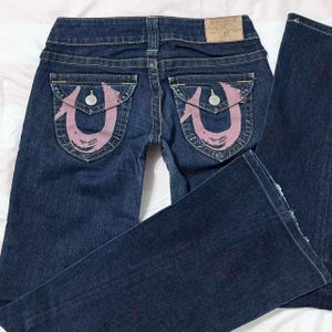 Pink True Religion Jeans - Etsy