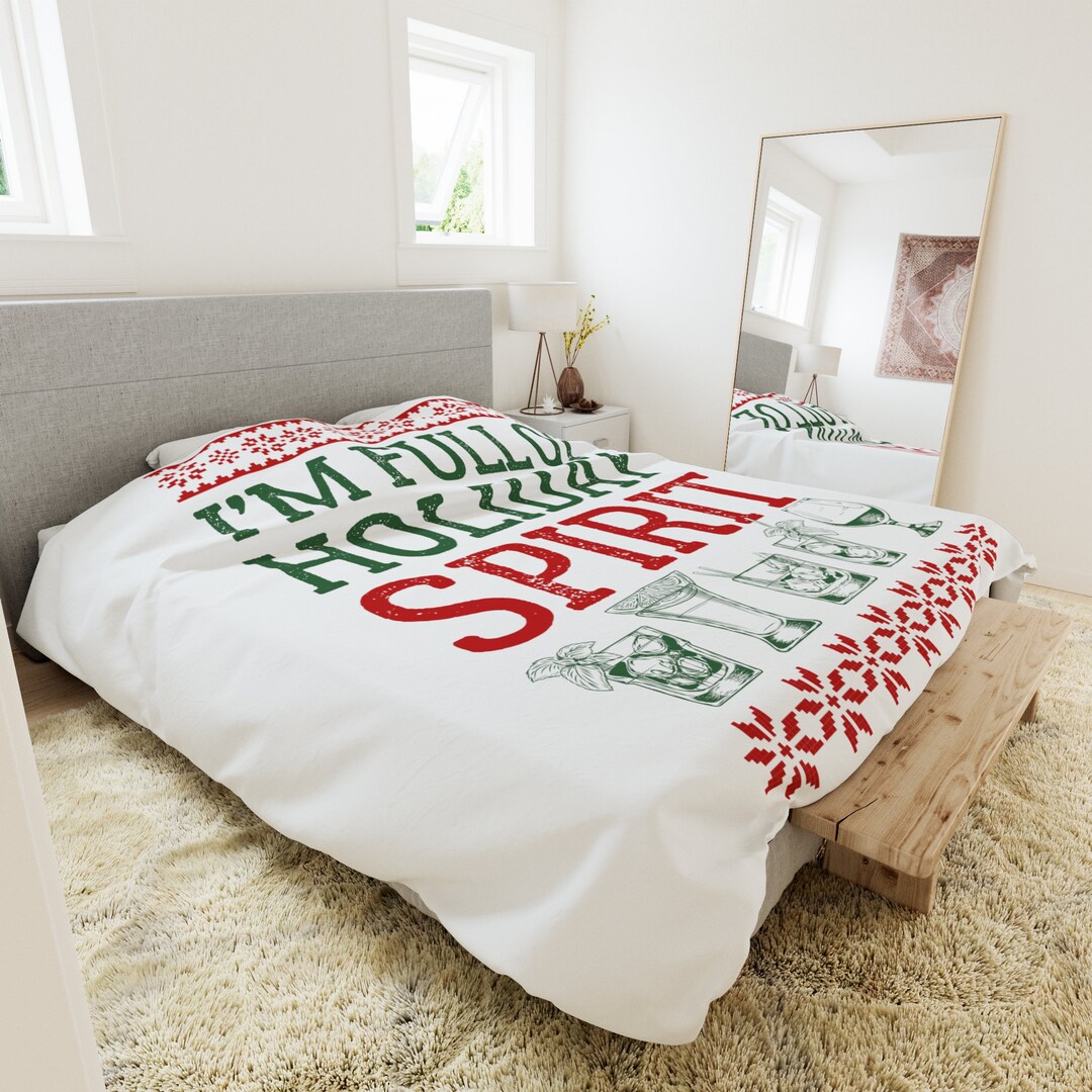 Soft and Cozy Christmas Duvet Unique Home Decor, Family Bed Cover