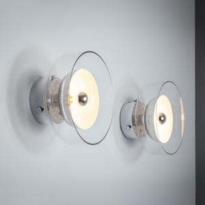 Pair of &#39;&#39;Crystal&#39;&#39; wall or ceiling lamps by Anders Pehrson for Ateljé Lyktan, 1970