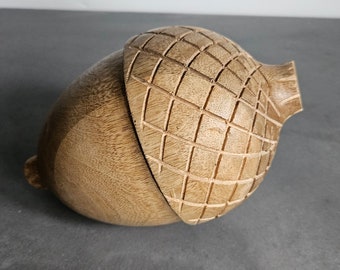 Wooden Acorn Ornament | Home Decor Gift Rustic Wood Nordic Scandi Scandinavian Hygge Decorative Living Accessories Country Living Hyggeat15