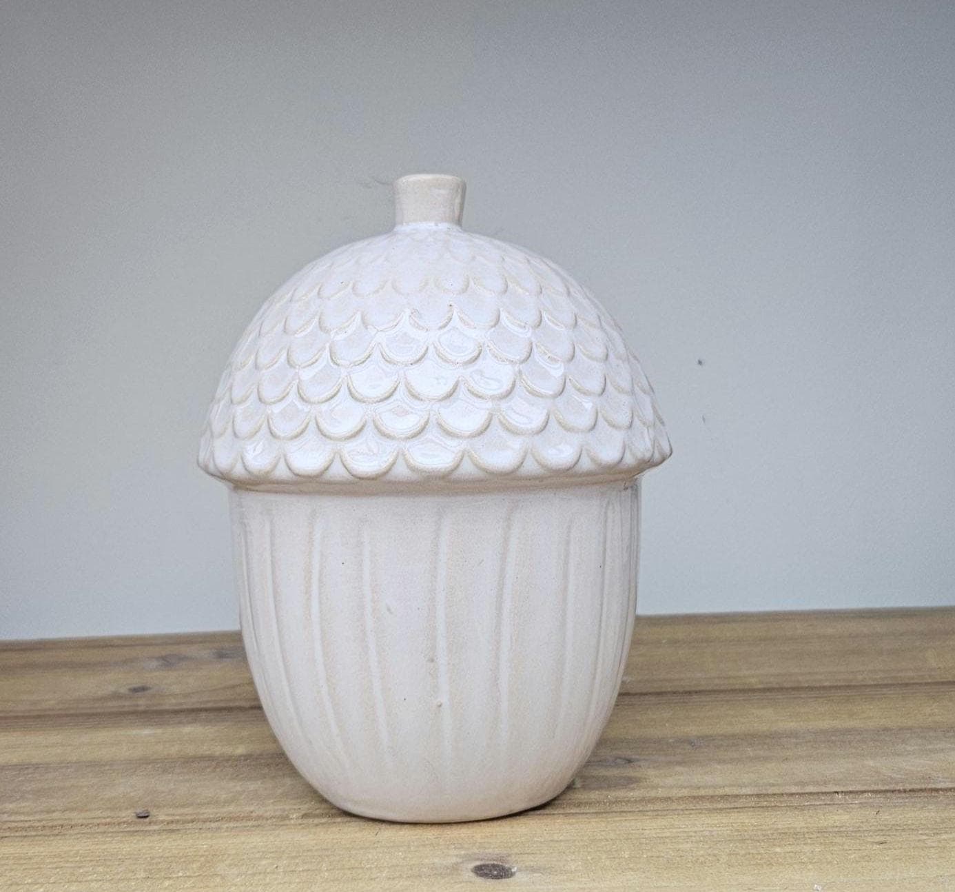 Ceramic Acorn Ornament | Autumn Decor Woodland Home Neutral Fall Rustic Seasonal Shelf Hyggeat15