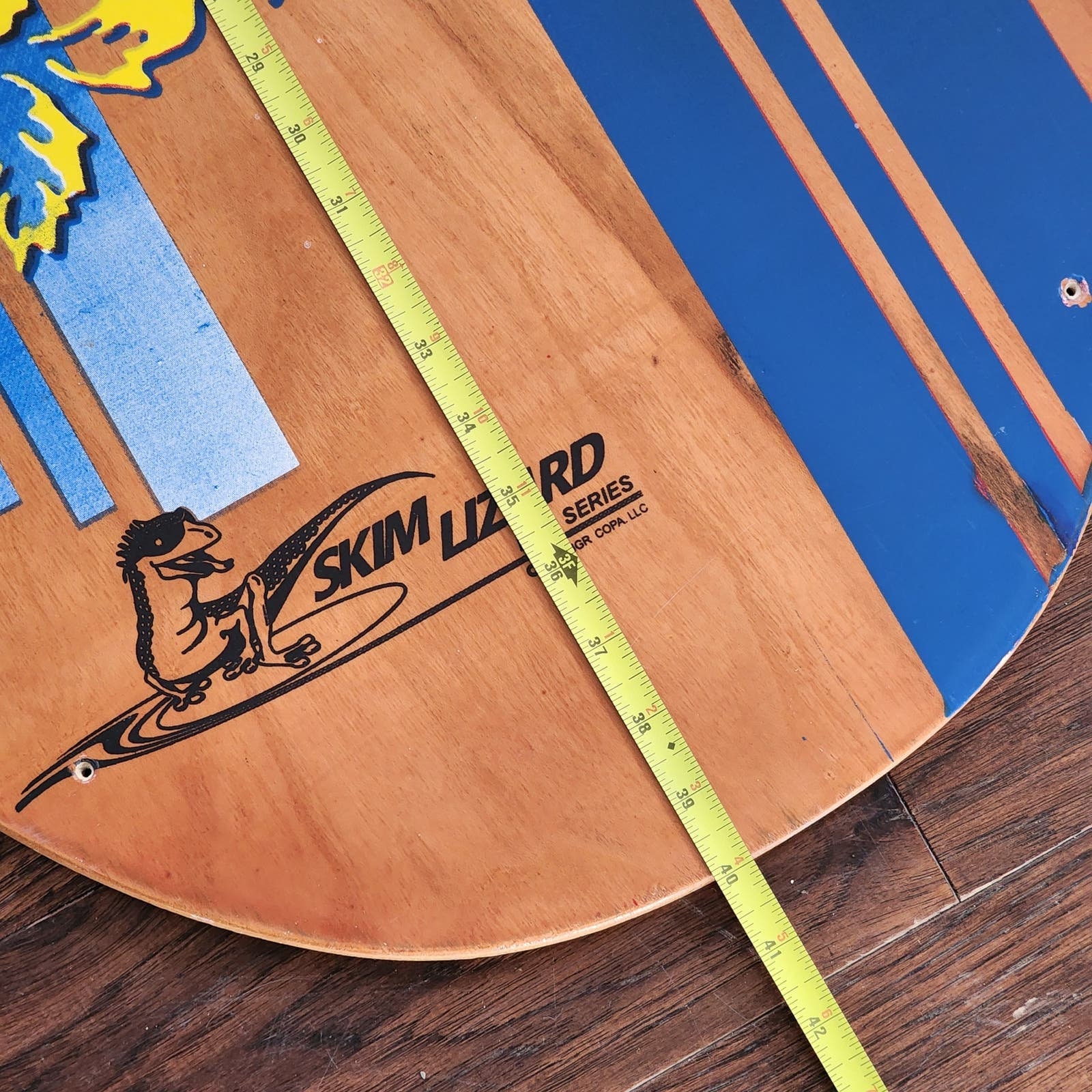 Skim Lizard Wood Skim Board 40 X 21 Surfing Body Wave Board 2004 Design
