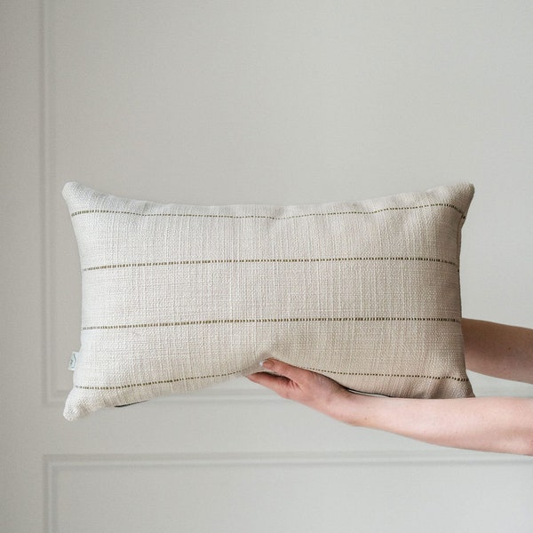 Stripe Lumbar Pillow Etsy