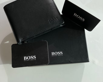 Hugo Boss Wallet - Mens Bifold Leather Wallet Card holder - Asolo