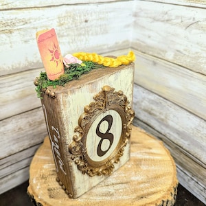 Decoración de números de mesa de Enredados de Disney, números de mesa para bodas de Disney, decoración de bodas de Disney, bodas de Disney, números de mesa de princesas de Disney