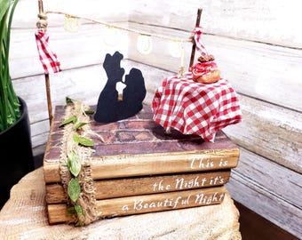 Lady und Landstreicher Dekor, Lady und Tramp Herzstück, Disney Hochzeit Tischdekoration, Disney Paar Dekor Geschenk, Disney Party