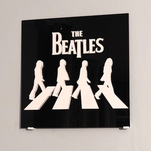 The Beatles Abbey Road Acrylic 3D Wall Art