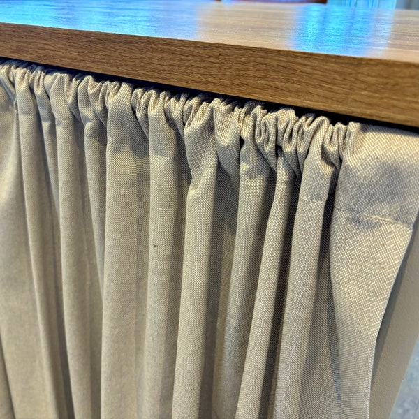 Hideaway Curtain - natural linen beige