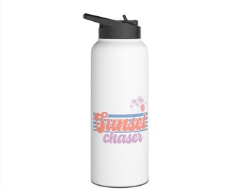 Sunset Chaser Stainless Steel Water Bottle, Standard Lid