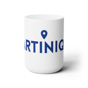 Martinique Pin Drop White Mug