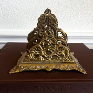Antique Brass Letter Holder