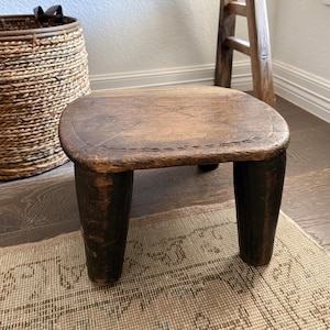 Antique African Carved Senufo Stool