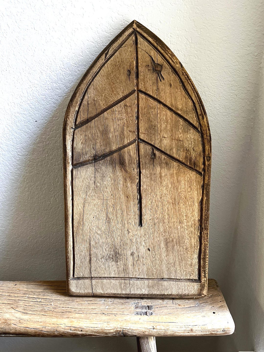 Vintage Carved Wood Arched Panel | Architectural Wall Decor - Etsy