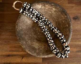 ヴィンテージ アフリカン バティック ボーンビーズ ストランド - Etsy 日本