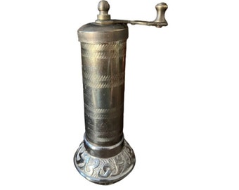 Vintage Manual Turkish Coffee Grinder Brass 5.5"