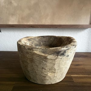 Rustic Vintage Wood Bowl