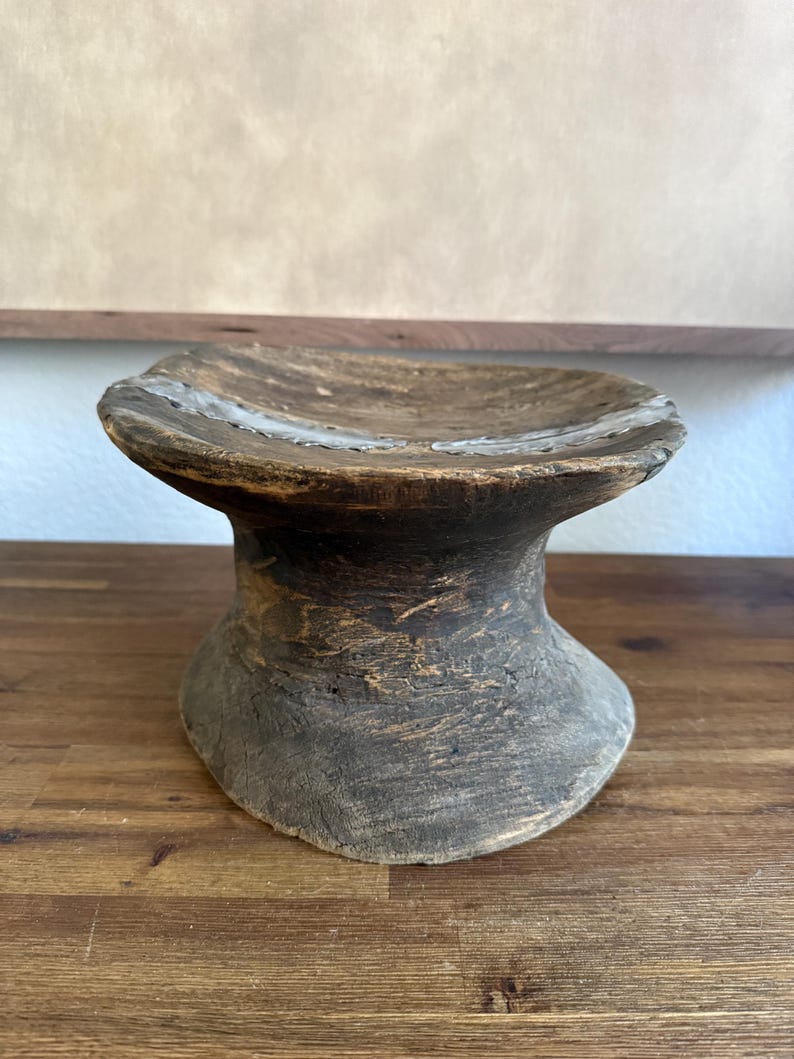 Antique African Stool | Hand Carved Wood Side Table - Etsy