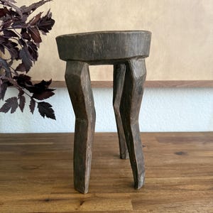 Vintage African Senufo Stool Curved Leg